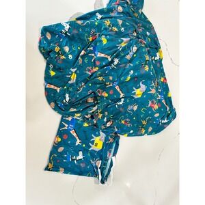Little Sleepies All-Star Animals Bamboo Crib Sheet Teal